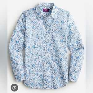 J Crew Slim Fit Liberty Blouse